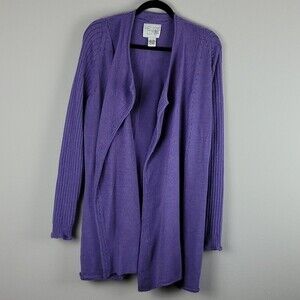 Helios & Luna Long Wool Cardigan Sweater Sz L Boho Winter Essentials Bohemian